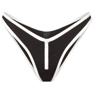 SKIMS Zip Up Swim Dipped Tanga Bottoms